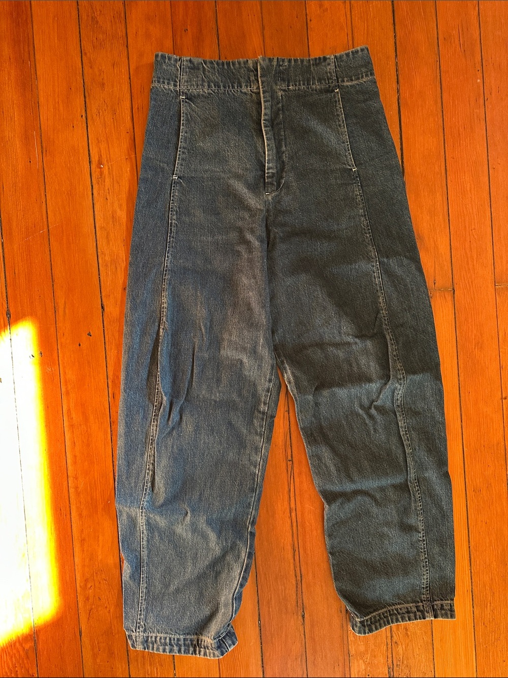 Shaina Mote long Lune Paint Denim in east